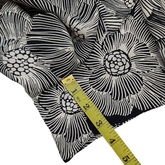 Express Romper Womens Large Black Beige Floral Long Sleeve Tie Front Bohemian - Picture 12 of 13